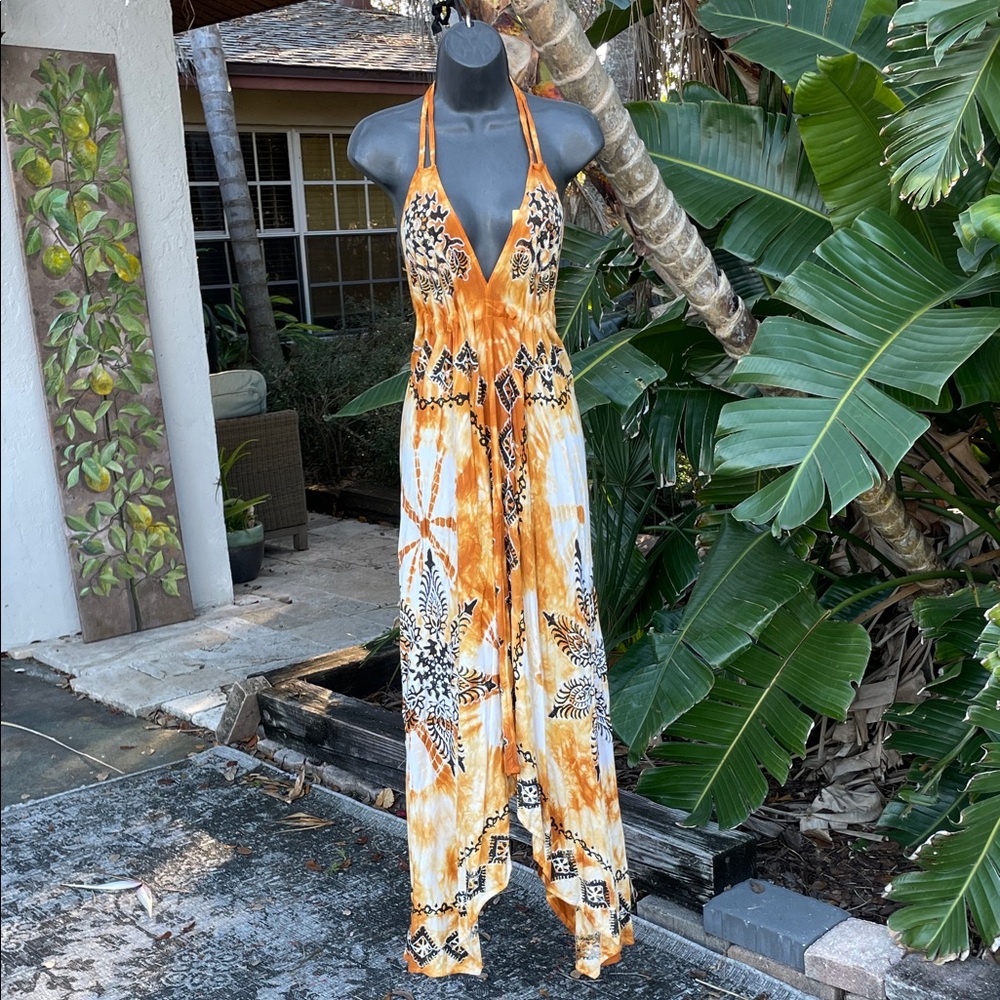 scarf or handkerchief batik embroidered dress